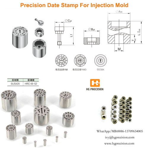 Precision Date Stamp For Injection Mold - HG